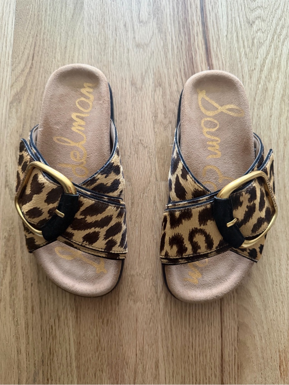 Sam Edelman Darla Genuine Calf Hair Slide Sandal